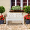 product-open-2024-09-05-1725519070383-02b3ac7ccc194fe494f77719e12b80f0-goods Wooden Bench with a White Geometric Backboard in The Natural Color of Poplar Wood