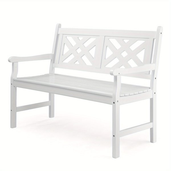 product-open-2024-09-05-1725519071481-dcc957a3667149e294e8e4dd59db3365-goods Wooden Bench with a White Geometric Backboard in The Natural Color of Poplar Wood
