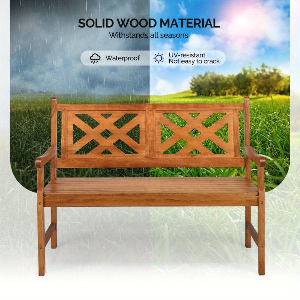 product-open-2024-09-05-1725519073251-7b05ddcca5a542c293464732909f94e2-goods Wooden Bench with a White Geometric Backboard in The Natural Color of Poplar Wood