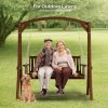 product-open-2039ba1a732e406abfdc4044e6c59b0a-goods Wooden Swing, 4.7ft, Carbonized Finish, Simple Design, with 5.5mm Chain, 880.00lbs