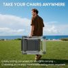 product-open-2041321836064e0d97ea6eee0f23b256-goods Zero Gravity Recliner, Foldable Patio Chair --- Includes Cup Holder Tray; Removable Cushion; Ideal For The Beach, Patio, Or Poolside