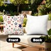product-open-20a45a36cd094bbfa4d429fd8977a5b2-goods 18x18 Inches Patriotic Freedom Print Patio Throw Pillow Cover, 4th of July Stars Fireworks Decorative Outdoor Pillow Case, Festive Independence Day Decor for Patio & Garden, Perfect as Thank You Gift