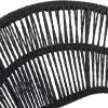 [Outdoor Wicker Papasan] Set of 2 Cyril Outdoor Wicker Papasan Chair With Teak Legs & Dark Gray Faux Rattan Frame - -Weather Suitable for,, Poolside Furniture - Cushioned Seating, Low-Maintenance Wipeable for /Outdoor Use
