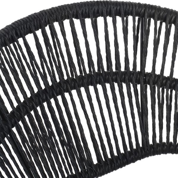 [Outdoor Wicker Papasan] Set of 2 Cyril Outdoor Wicker Papasan Chair With Teak Legs & Dark Gray Faux Rattan Frame - -Weather Suitable for,, Poolside Furniture - Cushioned Seating, Low-Maintenance Wipeable for /Outdoor Use