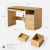 product-open-217de7e0477c48e48f5f80fc5a31e957-goods 47" Office Desk, Farmhouse Executive Desk with File Drawer& Outlet, Wood Computer Desks with Keyboard Tray, Workspace for Study Writing