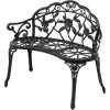 product-open-223fbd5349234f058730a559d313291a-goods Bonnlo Outdoor Bench with Cast Frame - Metal Bench, Small 2-Seater Suitable for, Porch, Yard, Park - Assembly, Low-Maintenance Outdoor Furniture