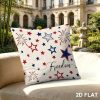 product-open-2295281218e74a658f15af92a177358d-goods 18x18 Inches Patriotic Freedom Print Patio Throw Pillow Cover, 4th of July Stars Fireworks Decorative Outdoor Pillow Case, Festive Independence Day Decor for Patio & Garden, Perfect as Thank You Gift