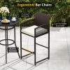 product-open-22be683a70084763a4c9d3a02c2c07be-goods LIFEZEAL 3pcs Outdoor Bar Set, Featuring a Wicker Bar Table And Armchairs with Two Cushions, Sturdy Metal Barstools And Table with Glass Top for Your Backyard, Poolside, Or Porch, Outdoor Bar Table And Chair, Outdoor Table And Chair Set, Outdoor High Top Table And Chair, Patio Set Outdoor, Patio Table And Chair Set, Outdoor Patio Bar Set, High Top Outdoor Table And Chair, Bar H Table, Outdoor Bar Chair, High Top Table And Chair Outdoor, Outdoor Dining Table And Chair, High Table And