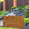 4pcs Rural Reed Dandelion Garden Decoration Screens, Courtyard Decoration, Spring Fence Decoration, Spring Garden Decoration, Outdoor Sculpture Decoration, Garden Privacy Screen