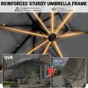 product-open-232c0e014b824800b44e624eebc2f5ee-goods 10ft Heavy-Duty Outdoor Cantilever Parasol with, Large Rectangular Offset Umbrella - 360° Rotating Canopy, Tilt Mechanism & Heavy-Duty Aluminum Frame for Patio, Deck, Balcony, Pool (Compatible with most roofs)