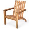 product-open-23b9504fc4354ae4881c714f284477b8-goods LIFEZEAL Patio Acacia Wood Adirondack Chair Lounge Armchair Durable Outdoor Garden Yard