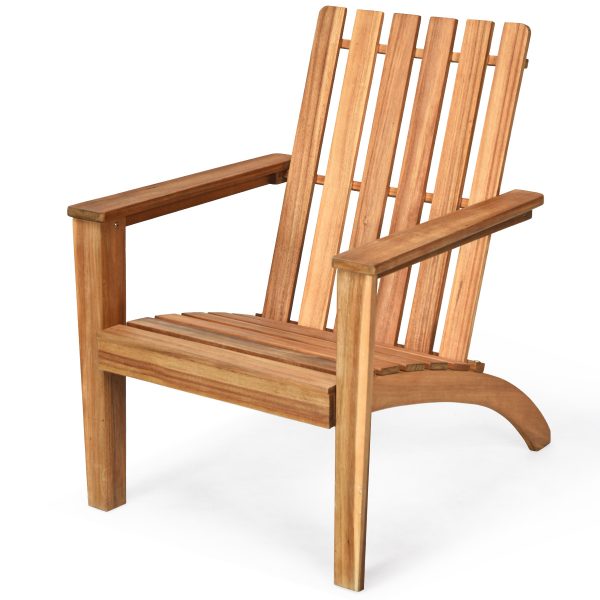product-open-23b9504fc4354ae4881c714f284477b8-goods LIFEZEAL Patio Acacia Wood Adirondack Chair Lounge Armchair Durable Outdoor Garden Yard
