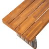 product-open-24c690560ffe48e6ac3eb0a50355aee4-goods Outdoor 1pc Acacia Wood Bench, Teak Finish+ Grey Wicker