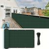 product-open-2533c19a5e0849eda2ddcc88c883a89a-goods Dark Green Privacy Screen for Balconies, Designed to Shield Against And Sun, Featuring Eyelets for Easy Installation. Ideal for Decks, Patios, Backyards, Pools, And Porches (1pc)