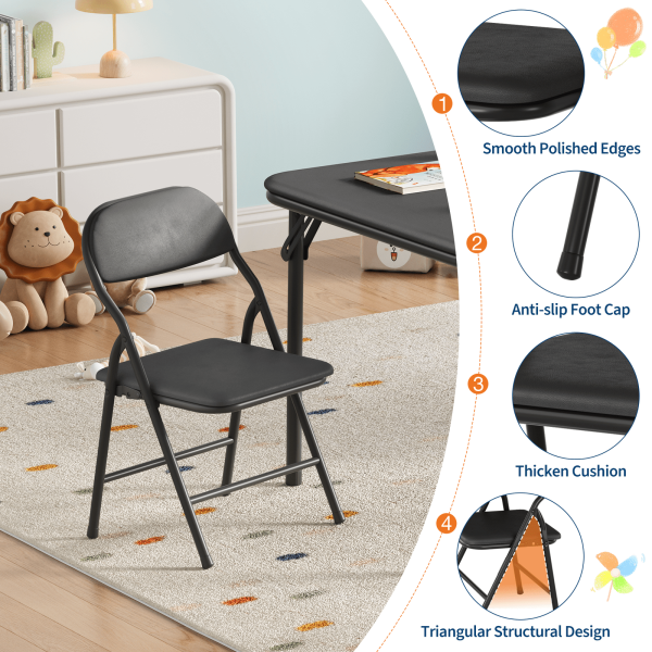 7pcs Outdoor Patio Bistro Set, 7pcs Folding Table and Chairs Set for Cutiess, Cutiess and Cutiess Activity Furniture Ideal for Dining Rooms, Daycares, and Classrooms with Easy Storage for Garden Pub Cafe