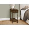product-open-26fcc35f796f4f22935744b789c7d5e1-goods Accent Table 2 Tier End Side Table Nightstand Bedroom Narrow Lamp Storage Drawer Brown Veneer Traditional