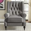 product-open-27654cd1c7a84f66b8cda1d0258b0f3d-goods ALBOTT Tufted Push Back Recliner Chair - Wingback Accent Armchair for Adults, Club-Style Design for Home Use