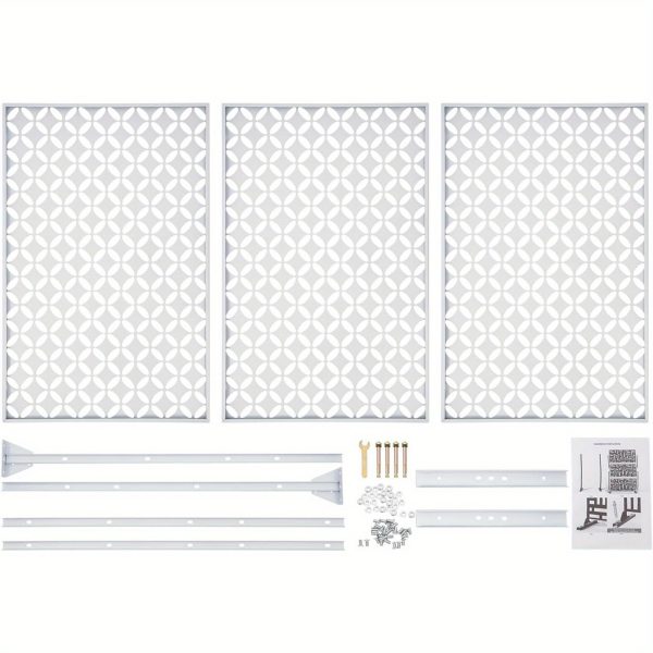 product-open-299fcc53d8d1457aaef97a6f9590bb41-goods Standalone Decorative Privacy Screens for Outdoor And Indoor Use, Suitable for Patios, Decks, Balconies, Porches, Living Rooms, And Bedrooms (White-Coin)