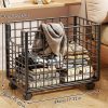 product-open-2b06fc0aaeb1435db8dc803273f1163d-goods 1pc Metal Storage Basket With Wheels, Multifunctional Organizer For Laundry, Bathroom And Kitchen, Without Lid, Home Organization Baskets, Boxes And Containers, Shelf Baskets