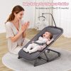 product-open-2b2d8a4748e34609bafbcac41d519b36-goods 2-in-1 Collapsible Bouncer and Rocker Seat - Lightweight, Quiet, 3-Position Adjustable Cradle -No Assembly Needed, Portable Nursery Chair, Ideal for Showers