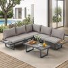 product-open-2d31c5b39ab8456ca42ffb6e8eede8cf-goods 4pcs Outdoor Conversation Set with Coffee Table, Outdoor Patio Furniture for Garden, Balcony, Poolside, Courtyard & Backyard, Weather-Resistant