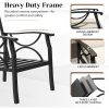 7pcs Outdoor Patio Furniture Set, Outdoor Metal Sectional Furniture with Cushions, Outdoor Conversation Seating Set with Coffee Table for Garden, Balcony, Deck, Backyard, Black