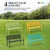 product-open-2dc6df1b900c446bac5ed65e4f834464-goods 50" Outdoor Bench Metal with Floral Back, Garden Bench Front Porch Bench for Yard Patio Entryway Park Outside, 800lb Capacity