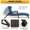 product-open-2e20b4de676b4afd9041729281a4e4c0-goods Set of 2 Outdoor Wicker Chaise Lounge Chairs with Cushions, 5-Position Adjustable Patio Rattan Recliners with Wheels for Pool, Garden & Balcony