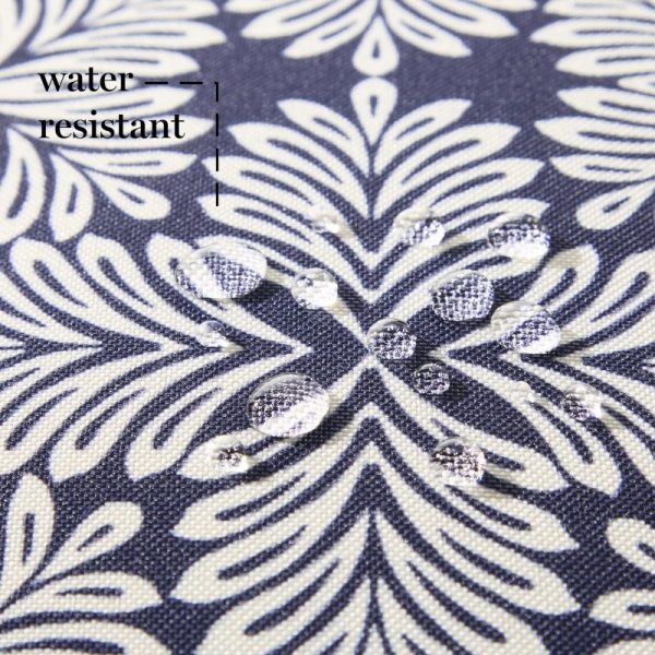 product-open-2e4e8954aee5418082da97b98118e89c-goods Set of 2 Decorative Pillows for Indoor And Outdoor Use, Featuring a Modern Navy Blue Design That Is UV Fade Resistant And Water Repellent, Measuring 18X18 Inches