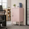 product-open-2e8c22941b974e4f9df88df693c79183-goods Metal Office Filing Cabinet, Lockable Storage Cabinet with 2 Adjustable Shelves for Documents, Modern Steel Side Table with Lock for Home Office, Bedroom Nightstand, Secure Ventilated Locker