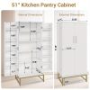 product-open-2e9e1b38c1114554852342ba72a08e39-goods 51" Office Cabinet with Adjustable Shelves, Office Organization Storage Cabinet, Large Office Storage Cabinet, Garage Storage Cabinet File Cabinet Printer Stand with Storage Shelves, Kitchen Pantry Cabinet, Tool Cabinet for Office, Home, Garage