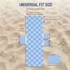 product-open-2f0ee4a1c0b6490298ed508d238322e6-goods Lounge Chaise Chair Towel Covers Pack of 2, Beach Chair Cover with 3 Pockets for Pool Outdoor Beach Garden Patio Trips, 85 X30in (Blue Checkerboard)