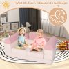 product-open-2f6c03da33eb4809bc9992082e9f978c-goods COSTWAY Modular Play Sofa, Transformable Foam Sofa Set with Suede Fabric Cover, High-Density Foam, Modular Sofa, Furniture for Playroom