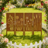 4pcs Rural Reed Dandelion Garden Decoration Screens, Courtyard Decoration, Spring Fence Decoration, Spring Garden Decoration, Outdoor Sculpture Decoration, Garden Privacy Screen