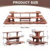 Wooden Display Step Stool 3 Tier Ladder Shelf, Portable, for Retail Countertops, Crafts Exhibition, Farmers Market, Trade Shows, Vendor Booths, Display Stand for Collectibles, Vendor Displays for Craft Shows, Wooden Display Stand