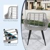 product-open-328eb190e4be40c5893f1e5b975de3fc-goods 5pcs Patio Furniture Set, All-Weather Wicker Sofa with Ottomans and Glass Table, Outdoor Conversation Set, Waterproof Cushions, Easy Assembly