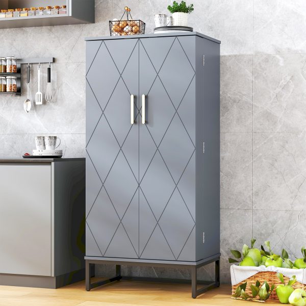 product-open-3343ee93076f43c18511cd31397ef4a0-goods 51" Office Cabinet with Adjustable Shelves, Office Organization Storage Cabinet, Large Office Storage Cabinet, Garage Storage Cabinet File Cabinet Printer Stand with Storage Shelves, Kitchen Pantry Cabinet, Tool Cabinet for Office, Home, Garage