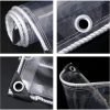 product-open-367ae7fde6d747949159ee34e3c19276-goods 39.37*78.74inch Heavy Duty Waterproof Transparent Clear PVC Tarpaulin | Foldable Thicken Soft Glass Balcony Rain Curtain for Outdoor Greenhouse Plant Tarp to Cover Sun and Rain
