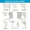 product-open-381cb3dad3bb403c85e15f5a7d33a670-goods Outdoor Space Roller Shades Package - Effortless Cordless Design Includes 2 Poles + Heavy Duty Shade Cloth