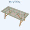 product-open-382f60c708f74b48bc8cc9876a956fe3-goods 66.9" Outdoor Dining Table for 4-6, HDPE Patio Table with Umbrella Hole, Waterproof All-Weather Rectangular Table for Backyard, Poolside And Garden