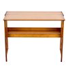 Multipurpose Folding Desk, 40.6 Inch Wide Wooden Table (Folds to 9.8in) - Space Saving Design with Storage for Home Office, Dining & Study