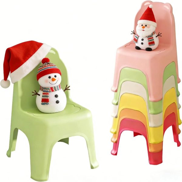 product-open-38e74a44f02446f9a893685a02b333fe-goods 11"Stackable School Chairs, 6pcs Kids Plastic Classroom Chairs For Toddlers, Colorful Preschool Chairs For Classroom, Daycare, Room, Playroom (Rainbow, 6/12pcs)