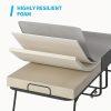 product-open-3926004ee918441a9772ea15edeb2cf9-goods Folding Bed with 4 Inch Memory Foam Mattress, Single Rollaway Bed for Guests, Space Saving Portable Bed with Lockable Wheels, Easy Assembly& Moving, 75 x 31(Standard)