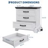 product-open-3c4bf65dd54c431abeccab7b6910022d-goods Large 24-inch Modern Farmhouse Nightstand with 3 Drawers - Rustic Bedside Table Suitable for Bedroom & Living Room, Space-Saving End Table with Ample Storage,, Assembly, Multicolor for Small Spaces (Assembly)