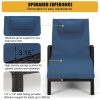 product-open-3c981a0f0cca4155996586a482c28b1b-goods Set of 2 Outdoor Wicker Chaise Lounge Chairs with Cushions, 5-Position Adjustable Patio Rattan Recliners with Wheels for Pool, Garden & Balcony