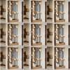 71-Inch Wooden Standalone Room Divider, Wall Partition Bookcase Featuring Shelves And Coat Hooks, a Contemporary Decorative Screen Suitable for Home And Office, in Brown