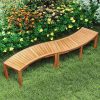 product-open-3e8011c9e66947abbe6ab8994b119226-goods COSTWAY Outdoor Curved Bench, Acacia Wood Backless Fire Pit Bench with Slatted Seat, Wrap Around Tree Bench, Rustic Wooden 2-Person Seating for Porch, Backyard, Patio, Deck, Natural
