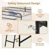 product-open-3f540ac3f26e4d0fb3e189c354c05426-goods Loft Bed for Kids | Heavy-duty Iron Frame, 350LBS Weight Capacity, Space Saving Design for Small Rooms & Low Ceilings, Movable Ladder, - JOYMOR