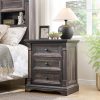 product-open-42772eb0bdcb483d8fe1c805214014ce-goods 24" Wide 3-Drawer Storage Cabinet, 26" Tall Farmhouse 3-Drawer Side Table, Solid Wood Roman Column Style End Table, Universal Corner Table for Bedroom, Living Room And Hallway, Sofa & Console Tables Sofa & Console Tables Accent Furniture
