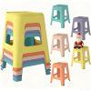 product-open-4284996ab738481eb5c24224e6a7f726-goods 5/10 Pack Stackable Classroom Stools, 18.8" Height Colorful Nesting Plastic Stool, Portable Backless Chairs Flexible Seating for Classroom, School, Office, Home
